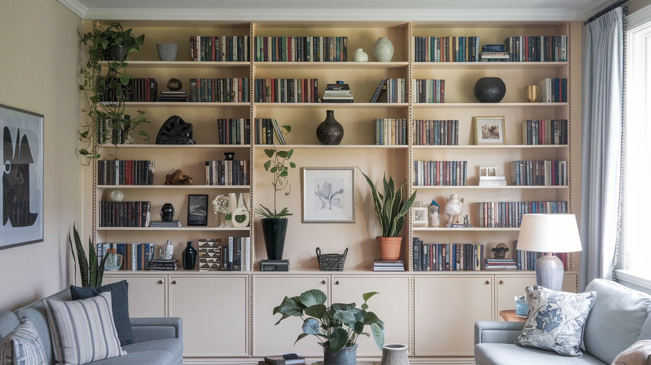 Living Room Bookshelf Décor Ideas