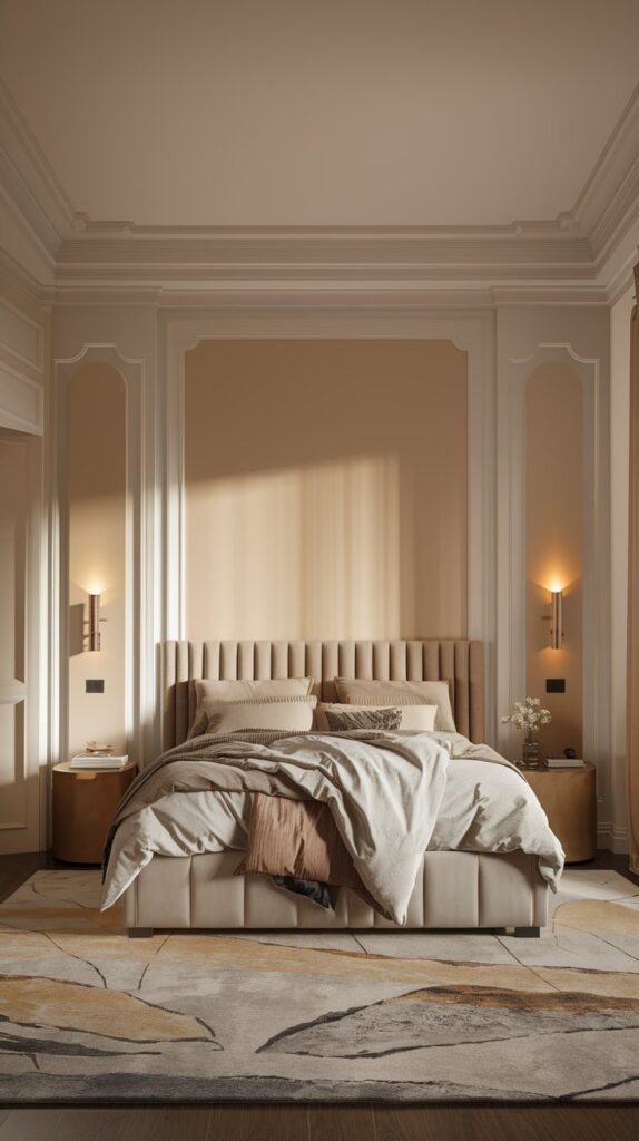 transitional bedroom design