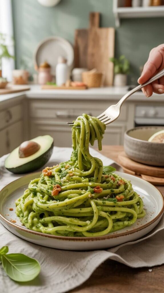 Avocado Pesto Pasta