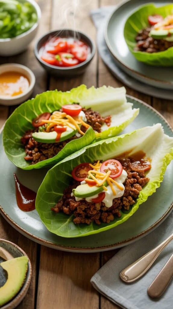Beef Taco Lettuce Wraps (Taco Night, Minus the Guilt)