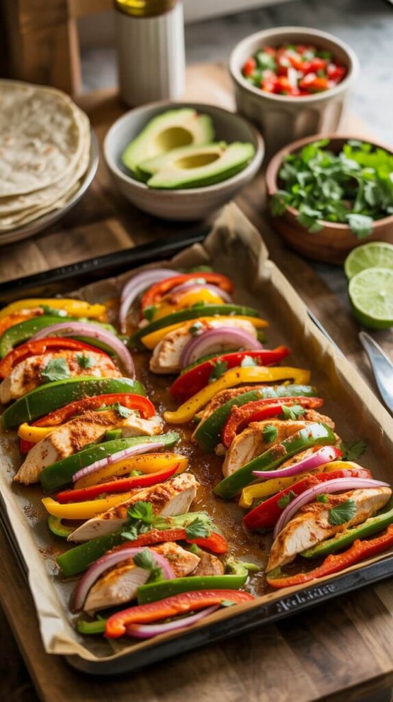 Chicken Sheet Pan Fajitas