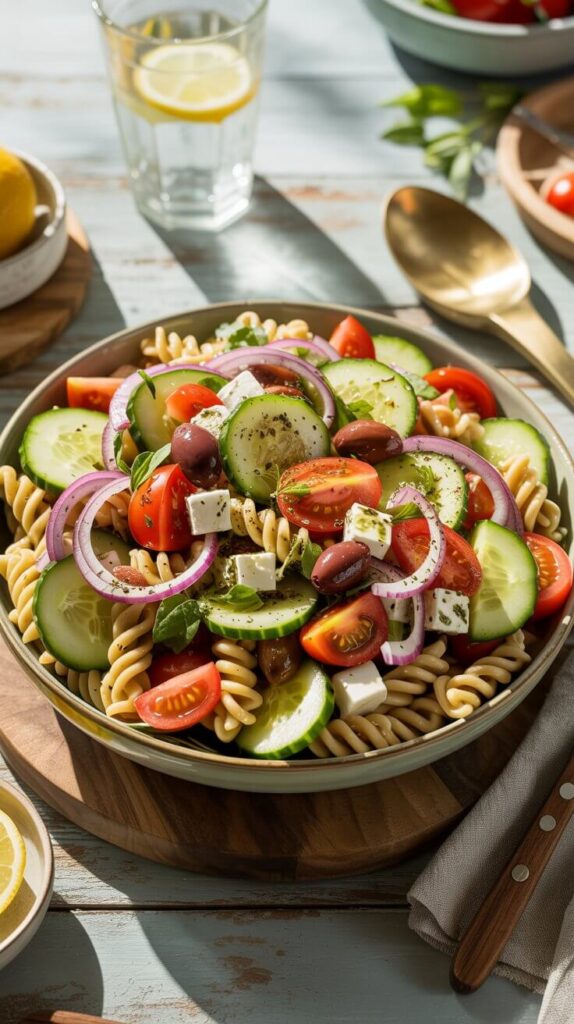 Greek-Inspired Pasta Salad