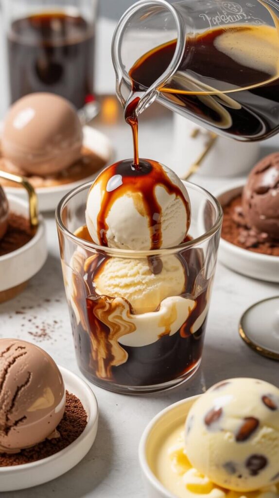 Ice Cream Dessert Meets Caffeine