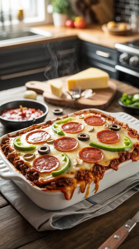 Keto Pizza Casserole