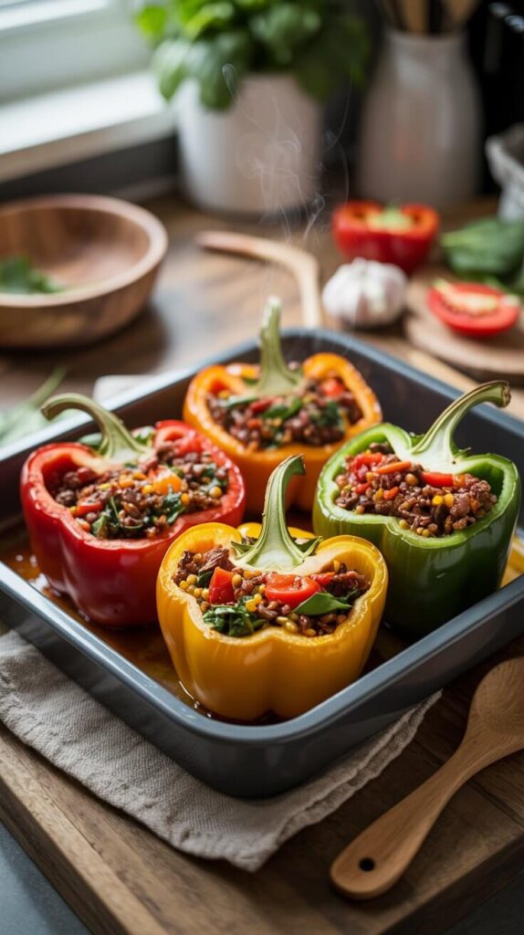 Stuffed Bell Peppers (But Make It Easy)