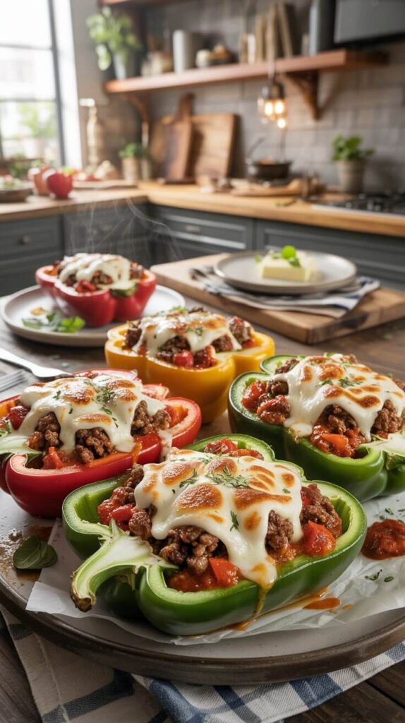 Stuffed Bell Peppers (Low-Carb Style)