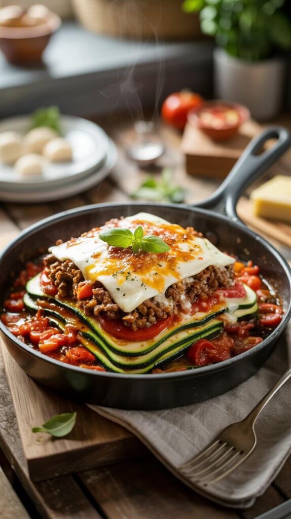 Zucchini Beef Skillet (aka Fake Lasagna)