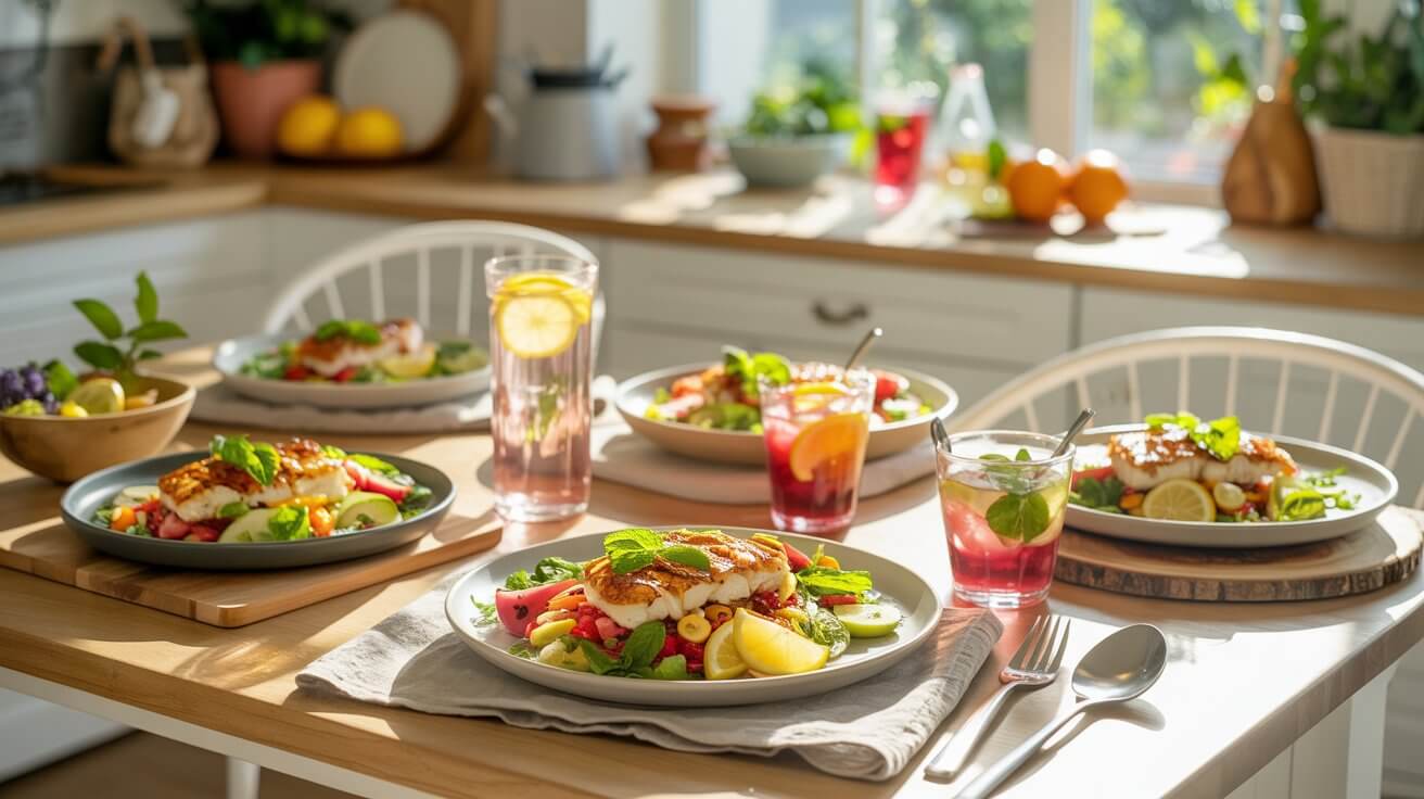 easy light summer dinner