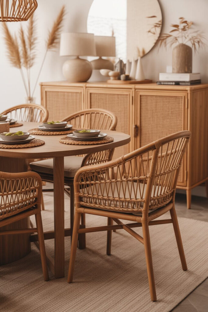 Dining Rooms with Personality (and Rattan)