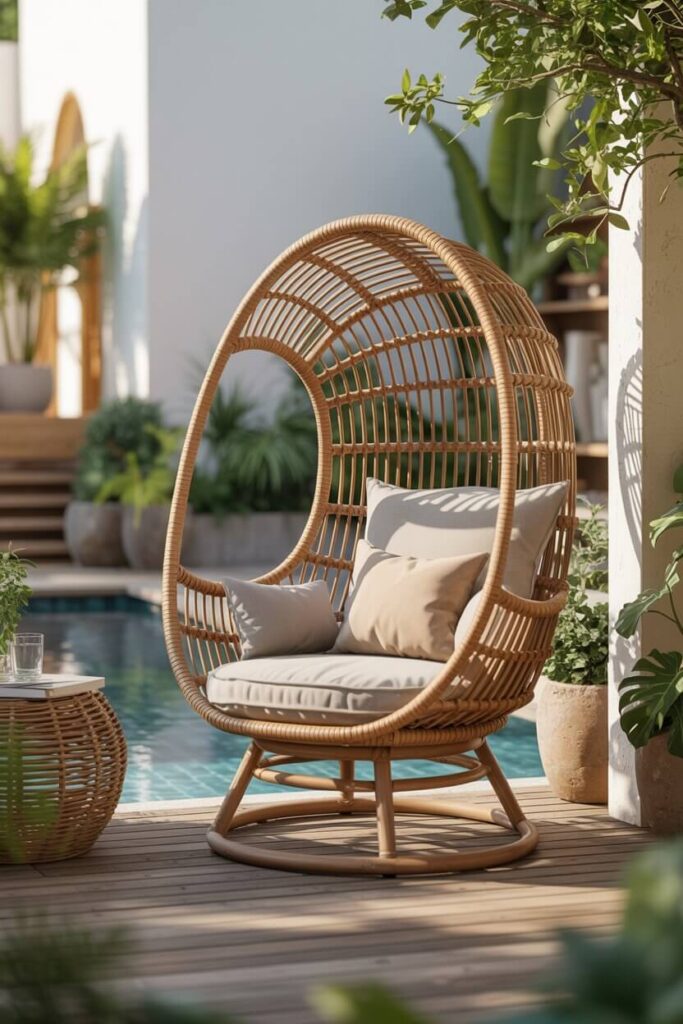 Rattan Egg Chair (aka The Cocoon of Dreams)